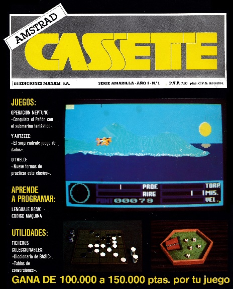 Revista Amstrad Cassette distribuida en kioscos