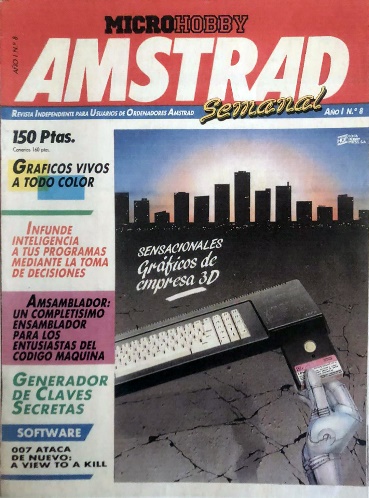 Portada de MicroHobby Amstrad de 1985