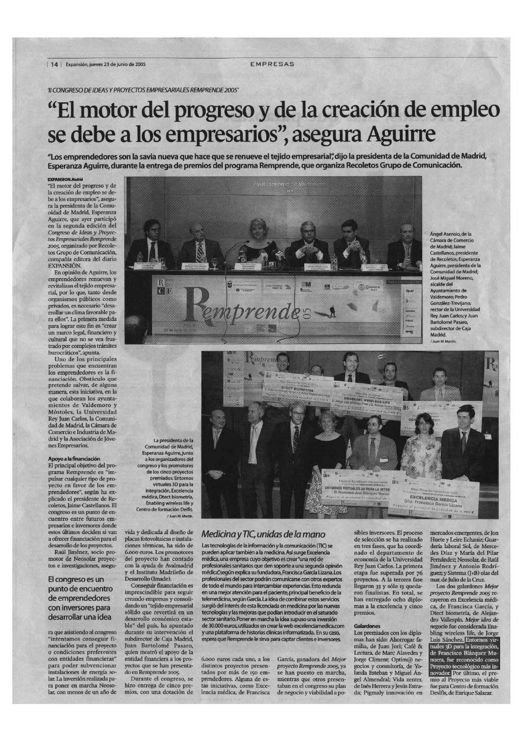 Expansión, REMPRENDE 2005