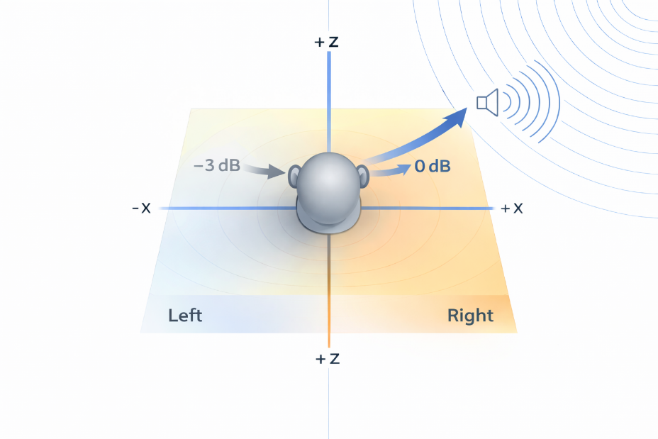 VCS spatial sound localisation